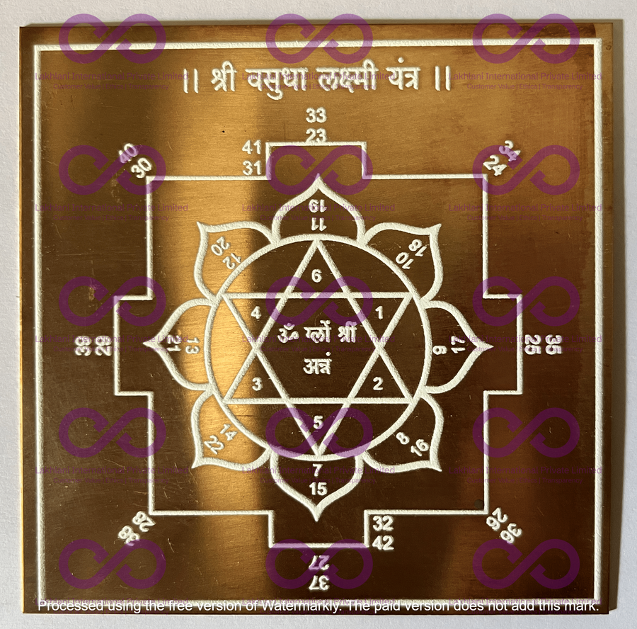 Vasudha Lakshmi Yantra - ADvaar