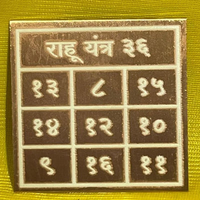 Pocket Numerical Rahu Yantra - ADvaar
