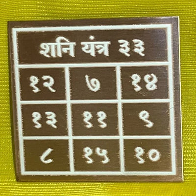 Pocket Numerical Shani (Saturn) Yantra - ADvaar